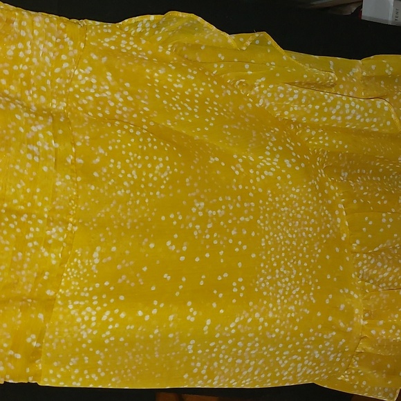 Mustard color XS EXPRESS SHORT DRESS - Picture 10 of 12
